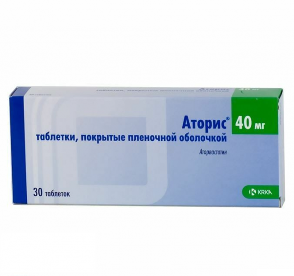 АТОРИС табл. п/плен. оболочкой 40 мг №30