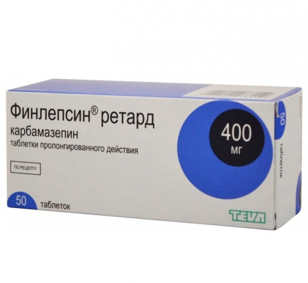 ФИНЛЕПСИН 400 РЕТАРД табл. пролонг. дейст. 400 мг №50