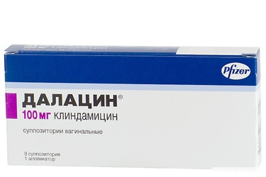ДАЛАЦИН суппозитории вагинальные 100 мг, с аппликатором №3