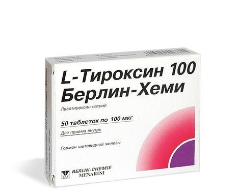 L-ТИРОКСИН 100 БЕРЛИН-ХЕМИ табл. 100 мкг №50
