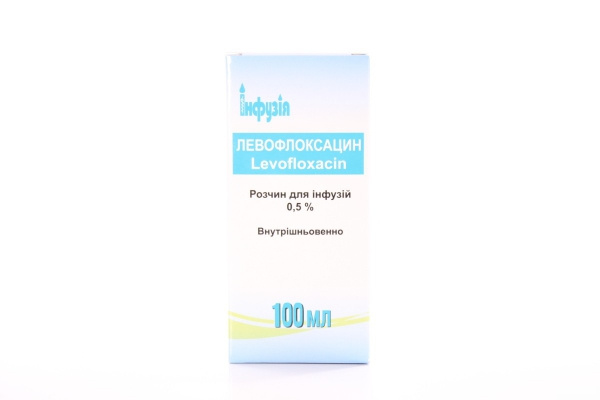 ЛЕВОФЛОКСАЦИН р-р д/инф. 0,5 % бутылка 100 мл