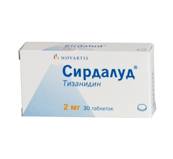 СИРДАЛУД табл. 2 мг блистер №30