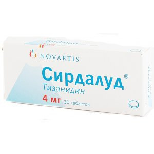 СИРДАЛУД табл. 4 мг блистер №30