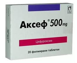 АКСЕФ табл. п/о 500 мг блистер №20