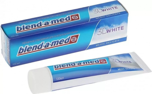 ЗУБНА паста BLEND-A-MED 3D WHITE MEDIC DELICATE 100мл