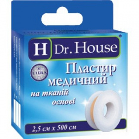 ПЛАСТИР медичний «H Dr. House» 2*500см пласт. котушка, на тканинній основі