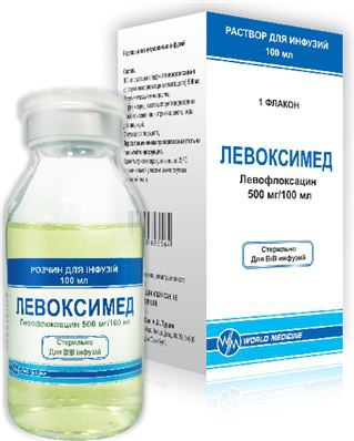 ЛЕВОКСИМЕД розчин для інфузій 500мг 100мл фл. №1