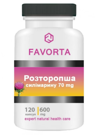 РАСТОРОПША капс. 600 мг контейнер, FAVORTA №120
