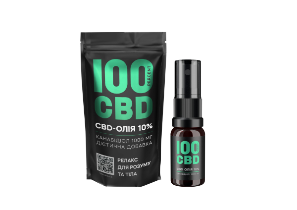 CBD канабідіол олія 10% 10мл