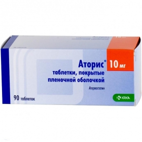 АТОРИС табл. п/плен. оболочкой 10 мг №90