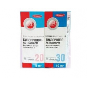 БИСОПРОЛОЛ-АСТРАФАРМ табл. 5 мг №20