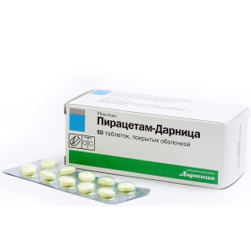 ПИРАЦЕТАМ-ДАРНИЦА табл. п/о 200 мг контурн. ячейк. уп. №60