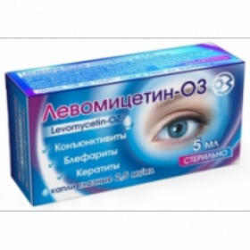 ЛЕВОМИЦЕТИН-ОЗ капли глазные 2,5 мг/мл фл. 5 мл, с крышкой-капельницей