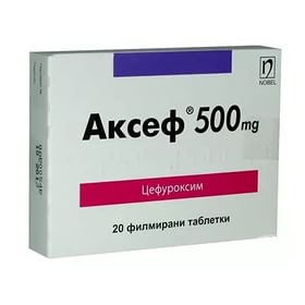 АКСЕФ табл. п/о 500 мг блистер №20