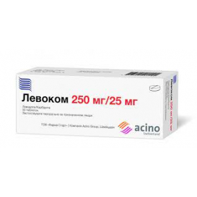ЛЕВОКОМ табл. 250 мг + 25 мг №30