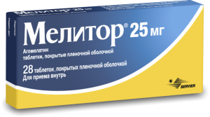 МЕЛИТОР табл. п/о 25 мг №28