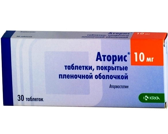 АТОРИС табл. п/плен. оболочкой 10 мг №30