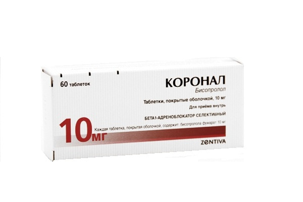 КОРОНАЛ 10 табл. п/плен. оболочкой 10 мг блистер №60