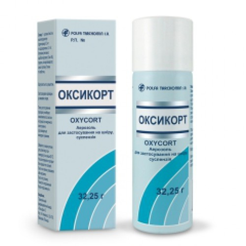 ОКСИКОРТ аерозоль для застосування на шкіру суспензія 32,25г 55мл