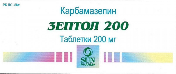 ЗЕПТОЛ табл. 200 мг блистер №100