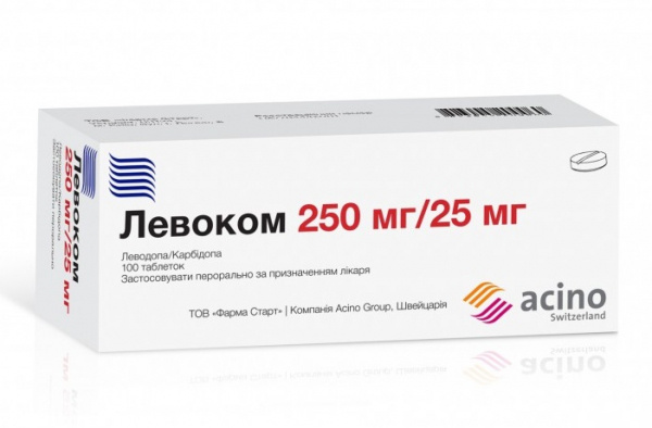 ЛЕВОКОМ табл. 250 мг + 25 мг блистер №100