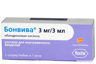 БОНВИВА раствор для инъекций 3 мг/3 мл шприц, в комплекте с иглой №1