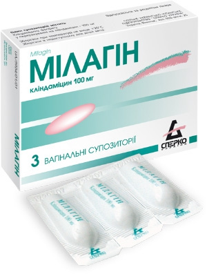 МИЛАГИН суппозитории вагинальные 100 мг блистер №3