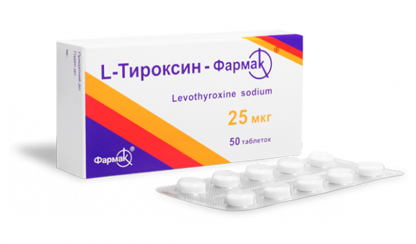 L-ТИРОКСИН-Фармак табл. 25мкг №50