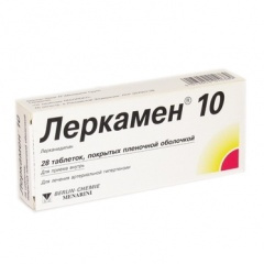 ЛЕРКАМЕН 10 табл. п/плен. оболочкой 10 мг №28