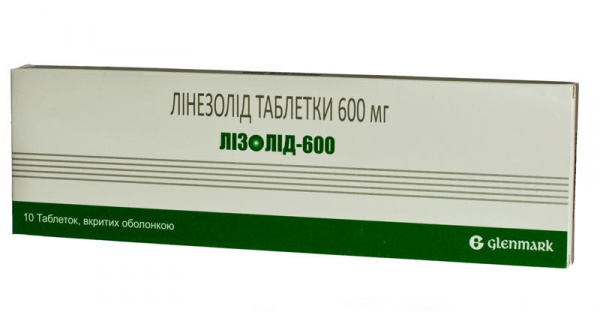 ЛІЗОЛІД-600 табл. в/о 600мг №10