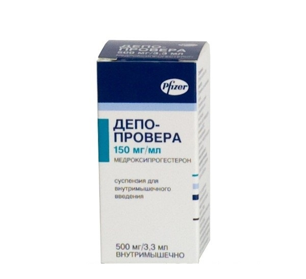 ДЕПО-ПРОВЕРА суспензия д/ин. 500 мг фл. 3,3 мл №1