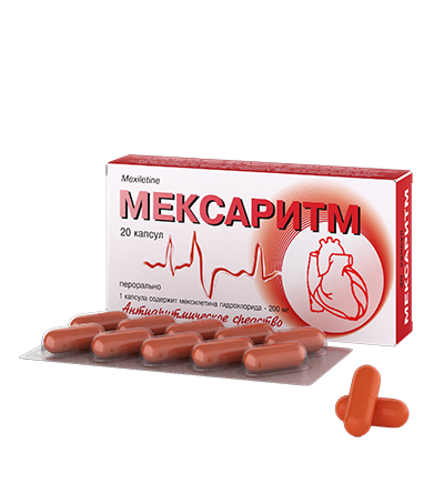 МЕКСАРИТМ капс. 200 мг №20