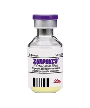 ЗИПРЕКСА порошок лиофил. для приготовления р-ра д/ин. 10 мг фл. №1