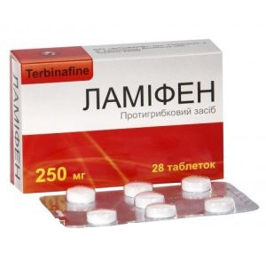 ЛАМИФЕН табл. 250 мг блистер №28