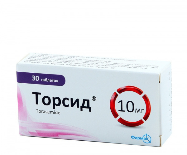 ТОРСИД табл. 10 мг блистер №30