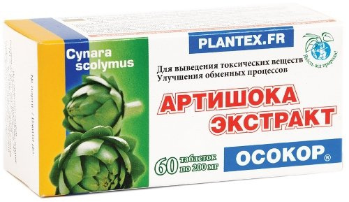 АРТИШОКА ЭКСТРАКТ «ОСОКОР» табл. 200 мг №60