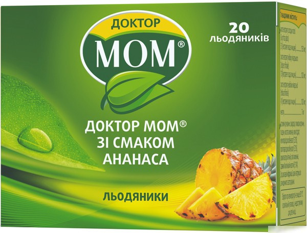 ДОКТОР МОМ зі смаком ананасу льодяники №20