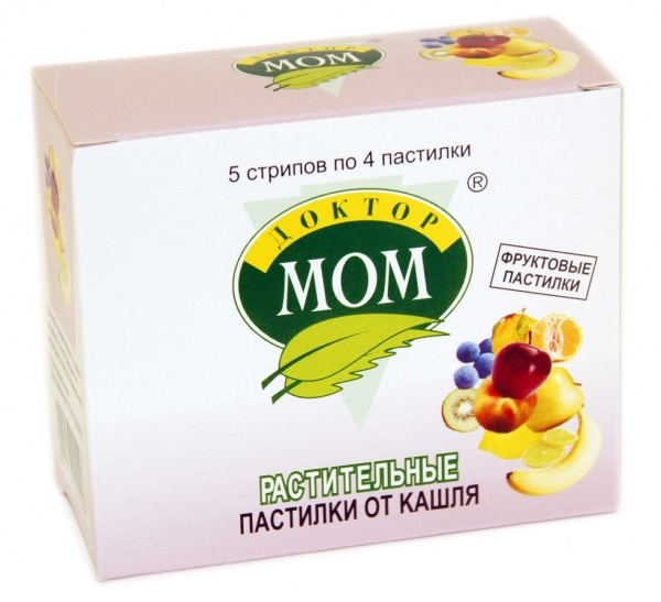 ДОКТОР МОМ зі смаком фруктів льодяники №20