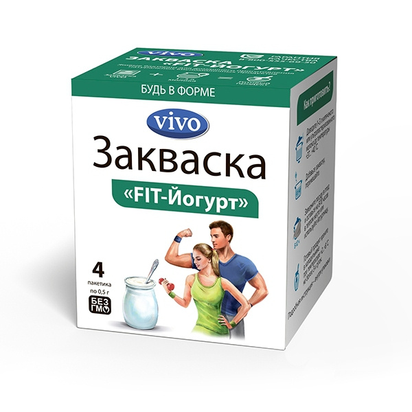 ЗАКВАСКА БАКТЕРИАЛЬНАЯ СУХАЯ «FIT-ЙОГУРТ VIVO» 0,5 Г №4.