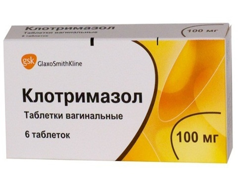 КЛОТРИМАЗОЛ табл. вагинал. 100 мг №6