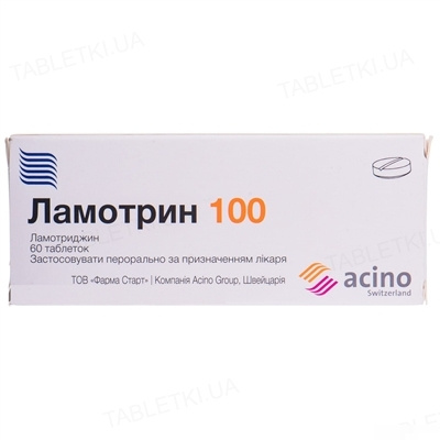ЛАМОТРИН 100 табл. 100 мг блистер №60