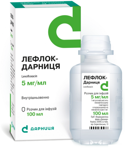 ЛЕФЛОК-Дарниця розчин для інфузій 0,5% 100мл