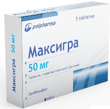 МАКСИГРА табл. п/плен. оболочкой 50 мг блистер №1