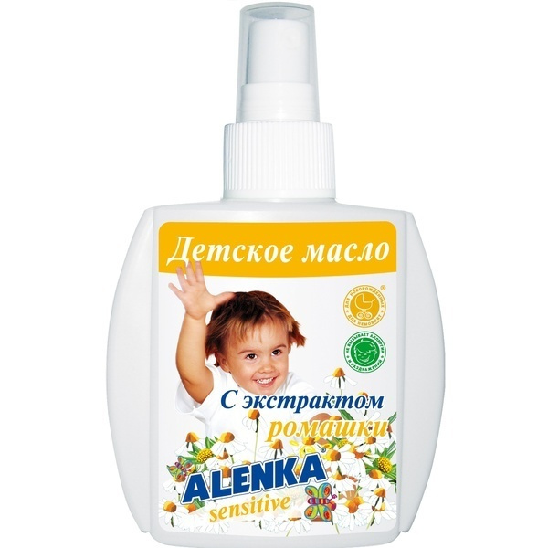 МАСЛО дитяче «ALENKA» з екстрактом ромашки масло-спрей 200г