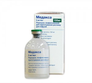 МЕДАКСА лиофил. порошок д/инф. 150 мг №1