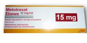 МЕТОТРЕКСАТ «ЭБЕВЕ» р-р д/ин. 15 мг шприц 1,5 мл, + иглы №1