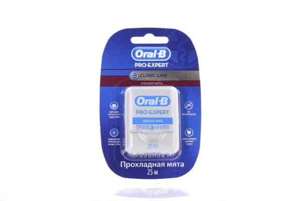 НИТКА і ТАСЬМА зубна «ORAL-B» Pro-Expert Клініклайн 25м