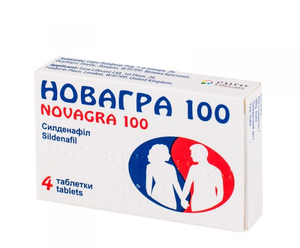 НОВАГРА табл. 100 мг №4