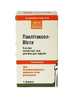 ПАКЛИТАКСЕЛ-ВИСТА конц. д/р-ра д/инф. 6 мг/мл фл. 16,7 мл №1