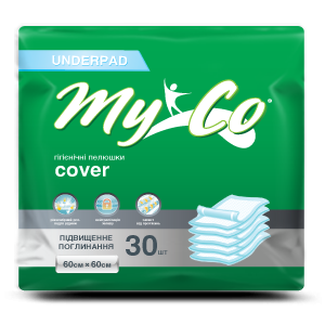 ПЕЛЮШКИ гігієнічні MyCo Cover, 60*60см №30